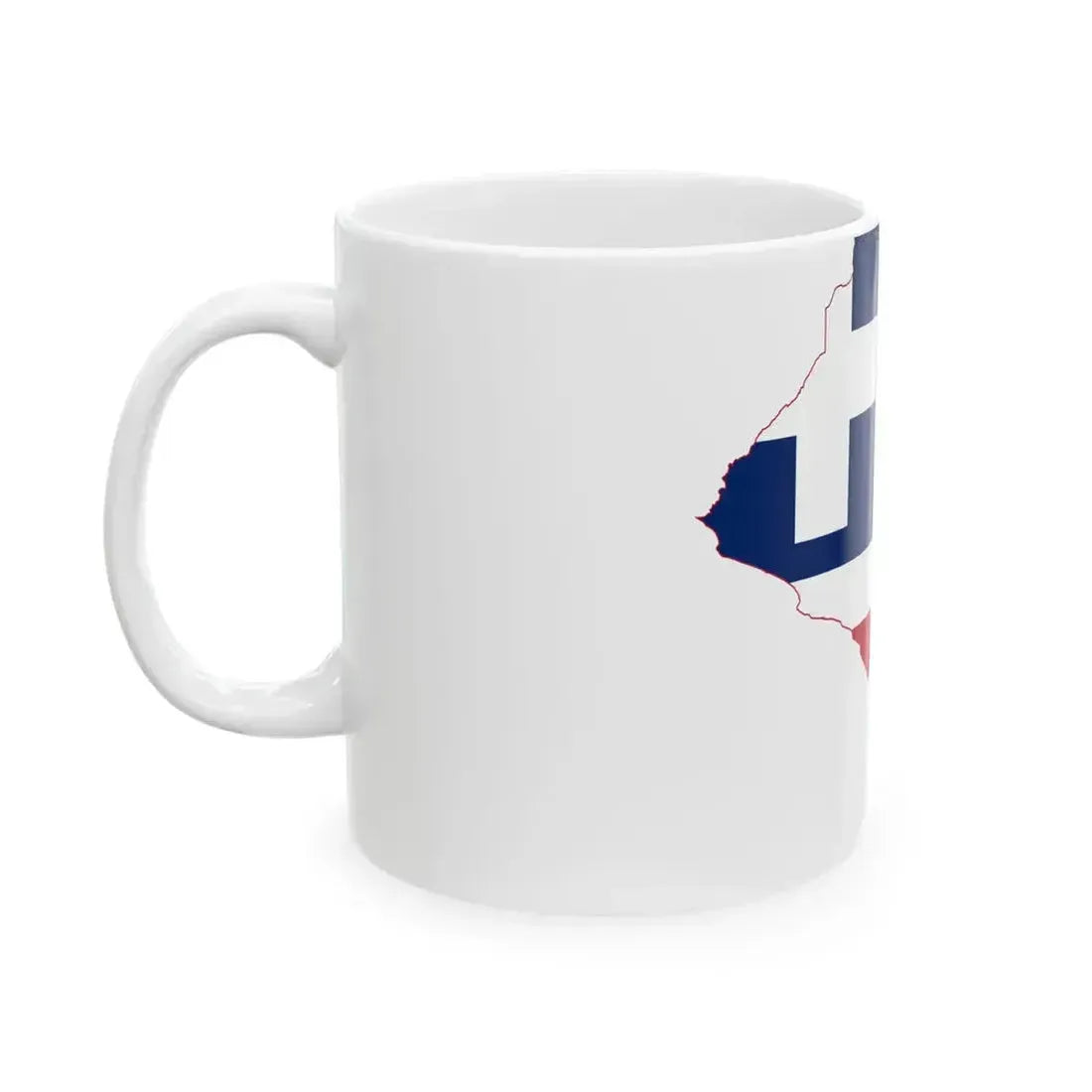 Flag map of Liberia 1827-1847 (Liberia) White Coffee Mug - Go Mug Yourself