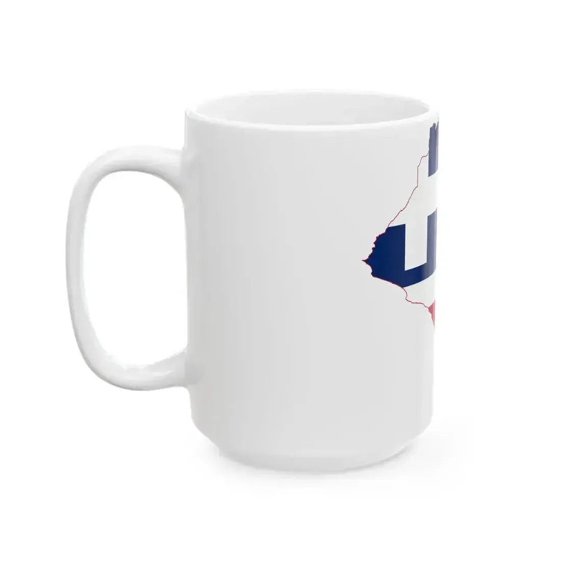 Flag map of Liberia 1827-1847 (Liberia) White Coffee Mug - Go Mug Yourself