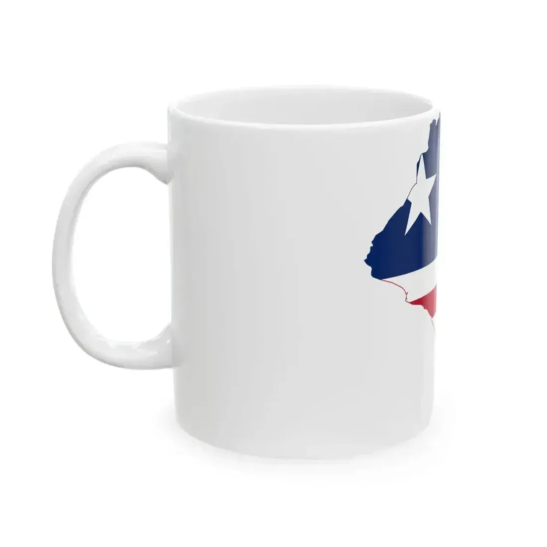 Flag map of Liberia (Liberia) White Coffee Mug - Go Mug Yourself