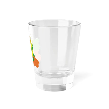Flag-map of Lipetsk Oblast 2003 (Russia) Shot Glass 1.5oz - Go Mug Yourself
