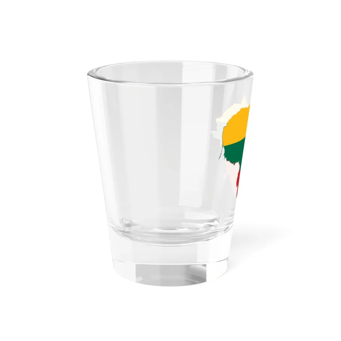 Flag-map of Lithuania (Lithuania) Shot Glass 1.5oz - Go Mug Yourself