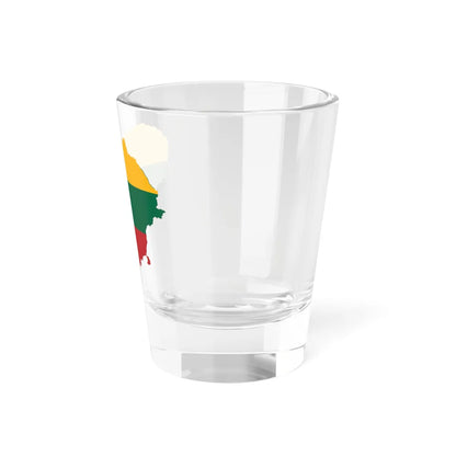 Flag-map of Lithuania (Lithuania) Shot Glass 1.5oz - Go Mug Yourself