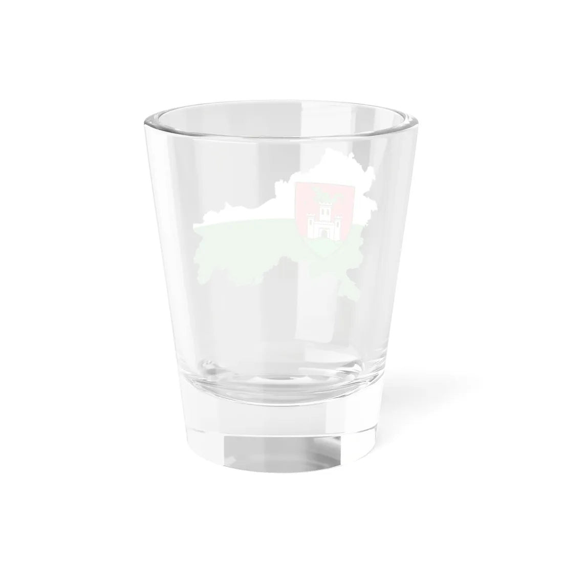 Flag-map of Ljubljana (Slovenia) Shot Glass 1.5oz - Go Mug Yourself