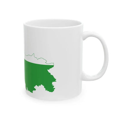 Flag-map of Ljubljana (Slovenia) White Coffee Mug - Go Mug Yourself
