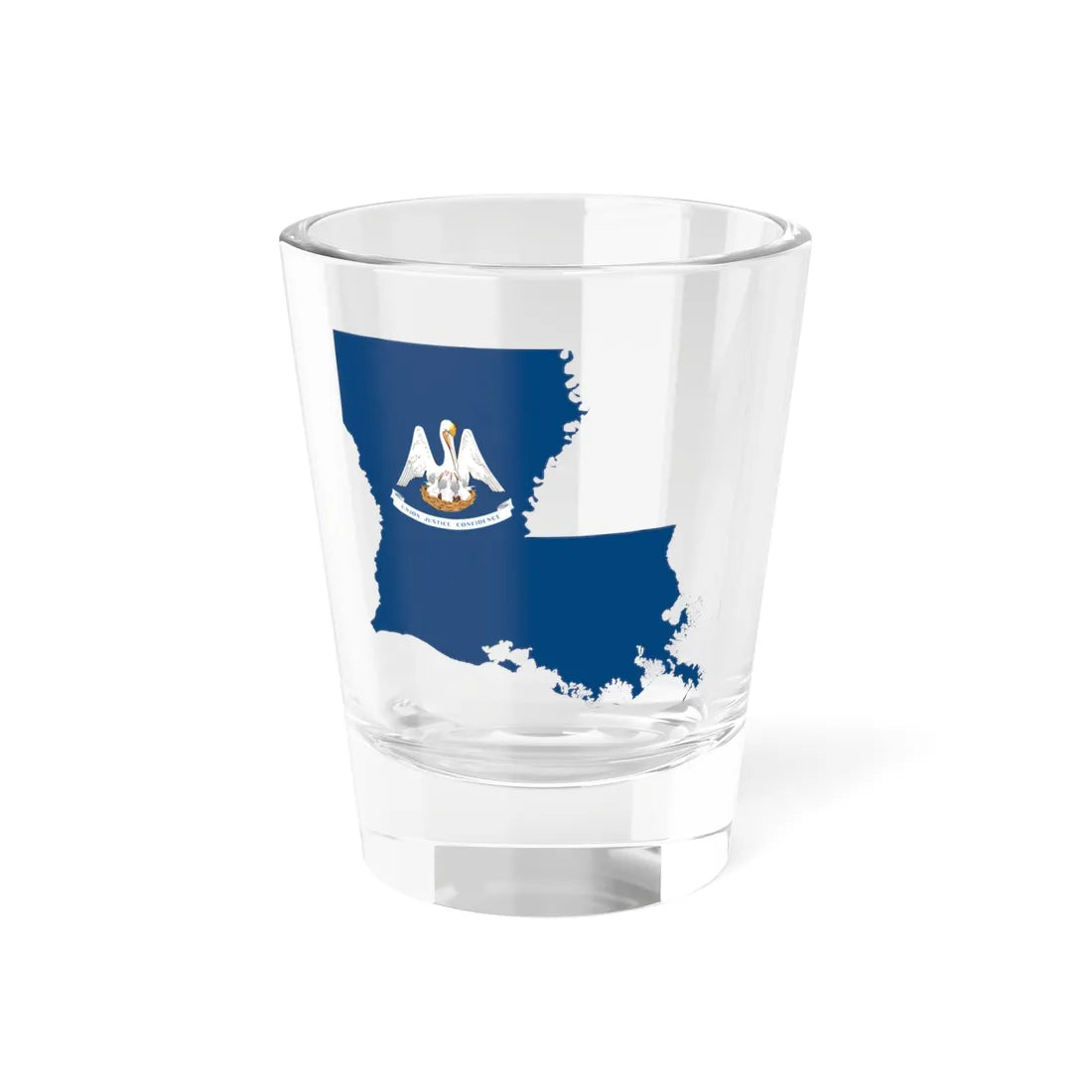 Flag-map of Louisiana (United States) Shot Glass 1.5oz 1.5oz - Go Mug Yourself