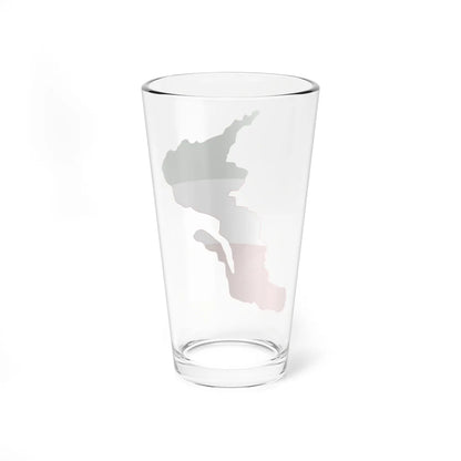 Flag-map of Lower Canada (Canada) Pint Glass 16oz - Go Mug Yourself