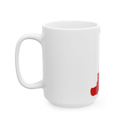 Flag-map of Lower Canada (Canada) White Coffee Mug-Go Mug Yourself