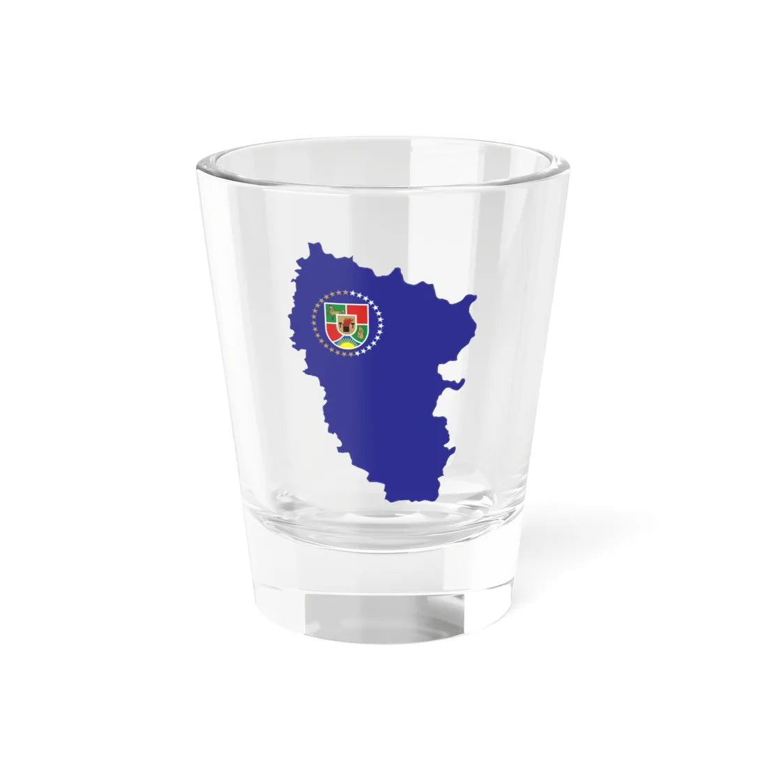 Flag-map of Luhansk Oblast (Ukraine) Shot Glass 1.5oz 1.5oz - Go Mug Yourself