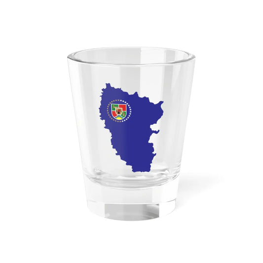 Flag-map of Luhansk Oblast (Ukraine) Shot Glass 1.5oz 1.5oz - Go Mug Yourself