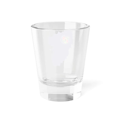 Flag-map of Luhansk Oblast (Ukraine) Shot Glass 1.5oz - Go Mug Yourself