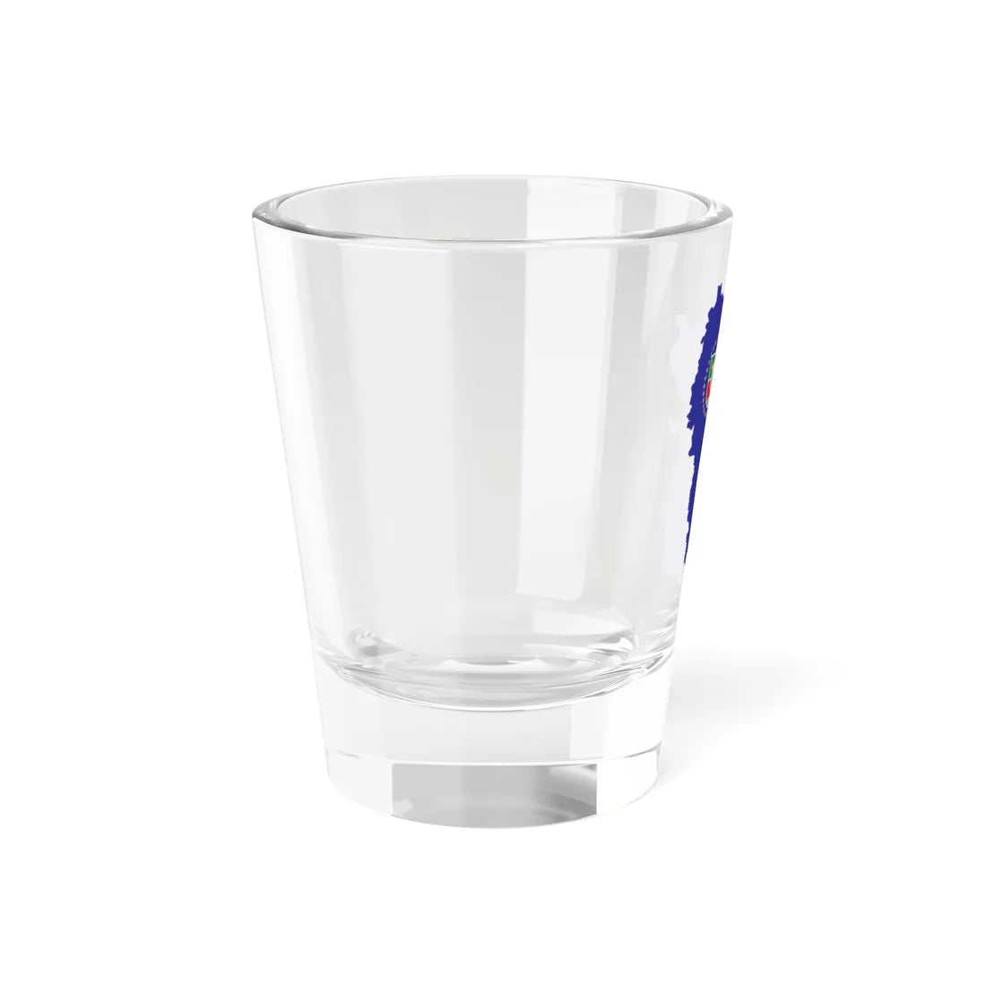Flag-map of Luhansk Oblast (Ukraine) Shot Glass 1.5oz - Go Mug Yourself