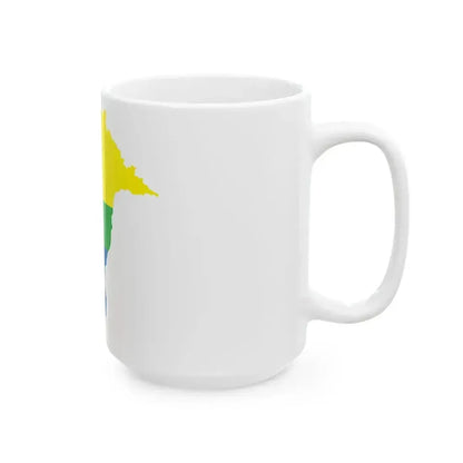 Flag map of Lunezia (Italy) White Coffee Mug - Go Mug Yourself