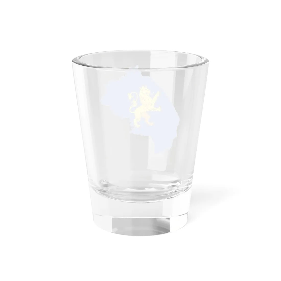 Flag-map of Lviv Oblast (Ukraine) Shot Glass 1.5oz - Go Mug Yourself
