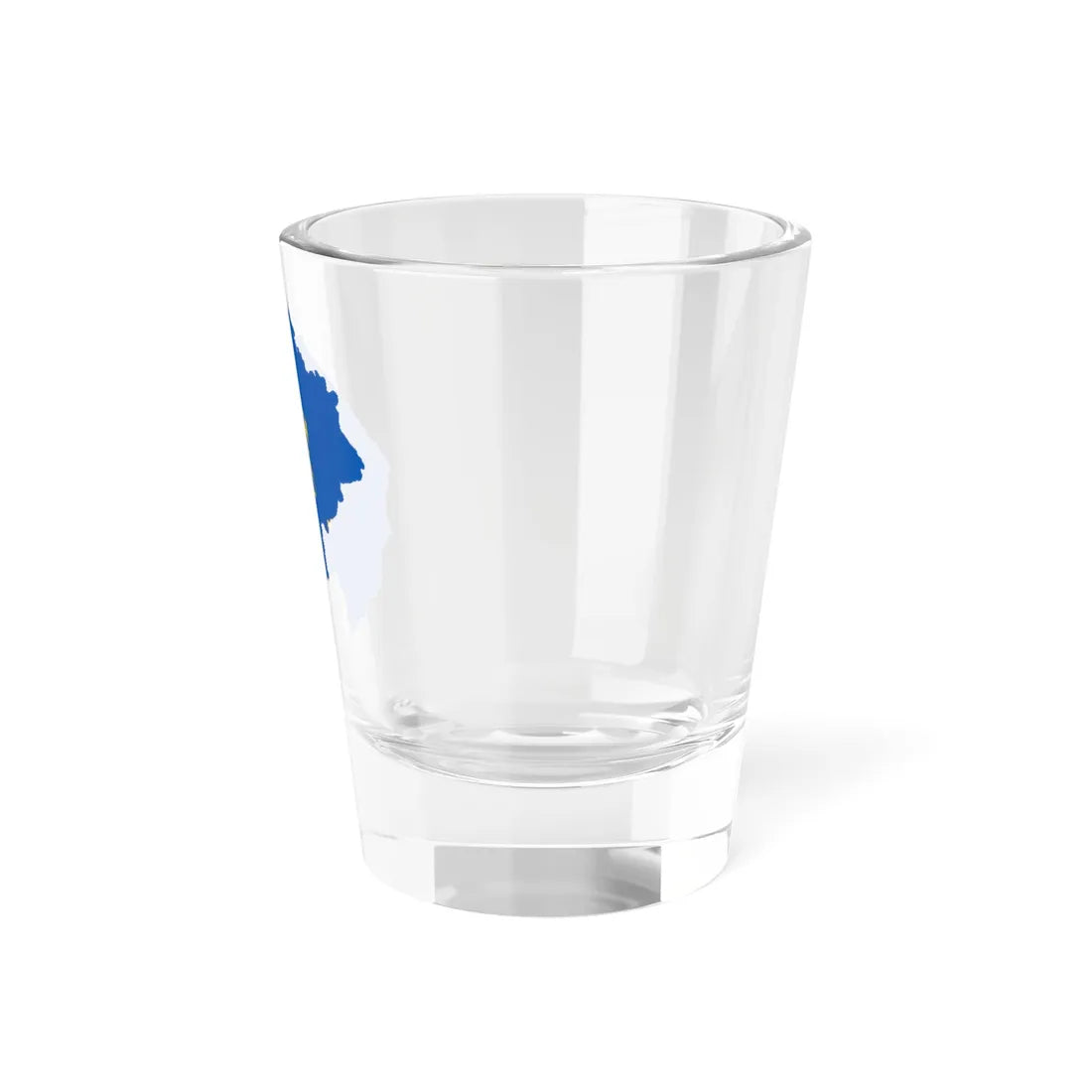 Flag-map of Lviv Oblast (Ukraine) Shot Glass 1.5oz - Go Mug Yourself
