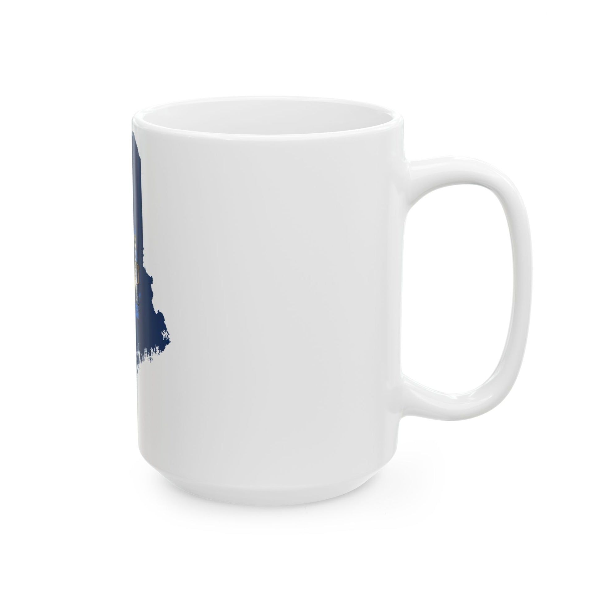 Flag map of Maine (United States) White Coffee Mug-Go Mug Yourself