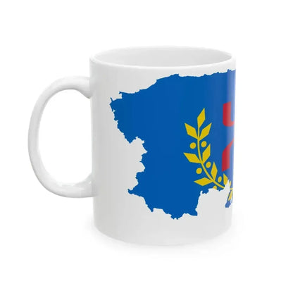 Flag map of MAK (Algeria) White Coffee Mug - Go Mug Yourself