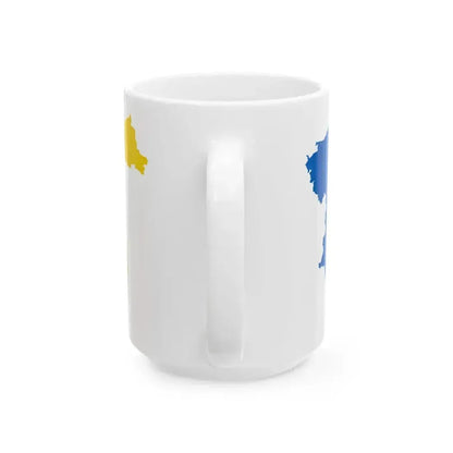 Flag map of MAK (Algeria) White Coffee Mug - Go Mug Yourself