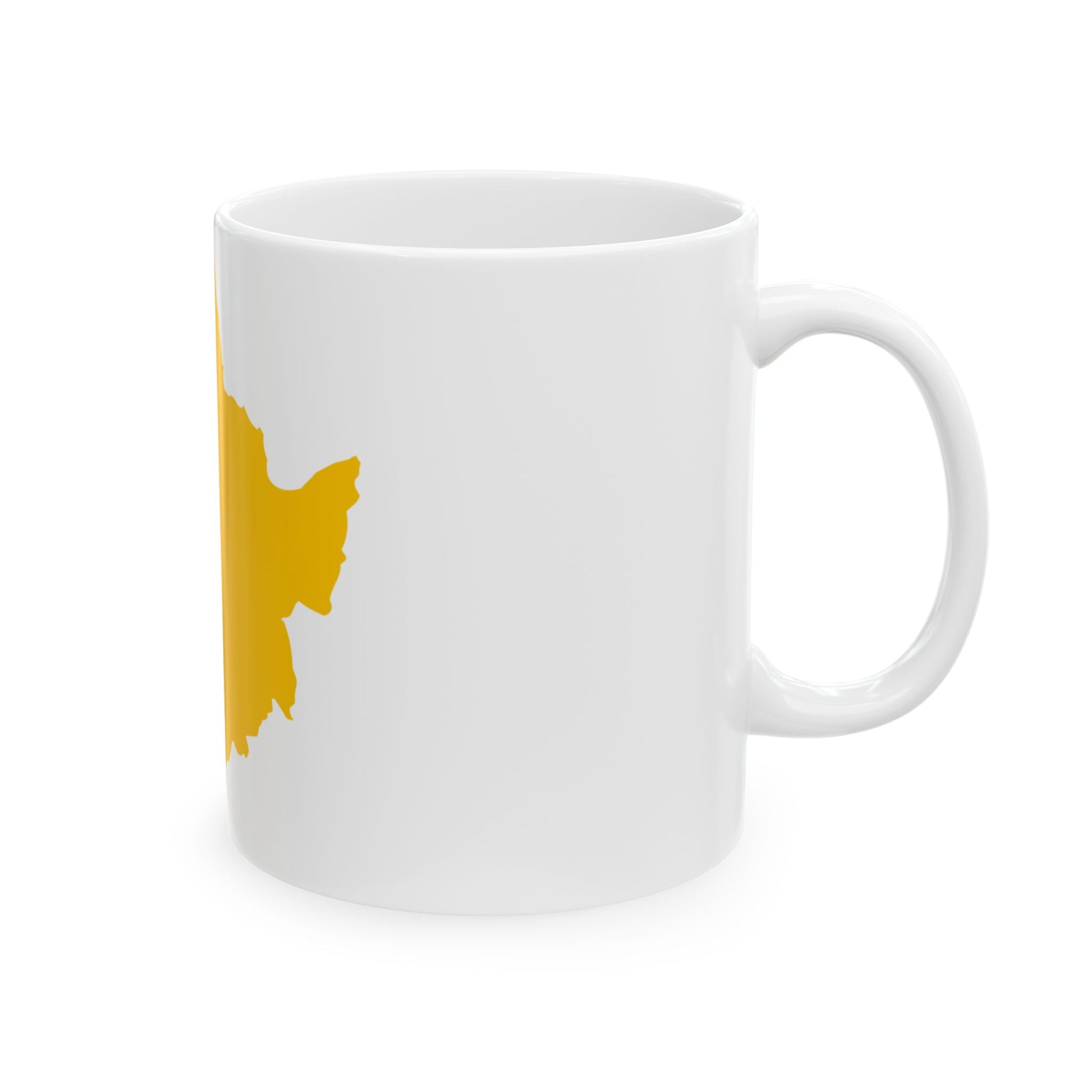 Flag map of Manchukuo 1932-1945 (China) White Coffee Mug-Go Mug Yourself