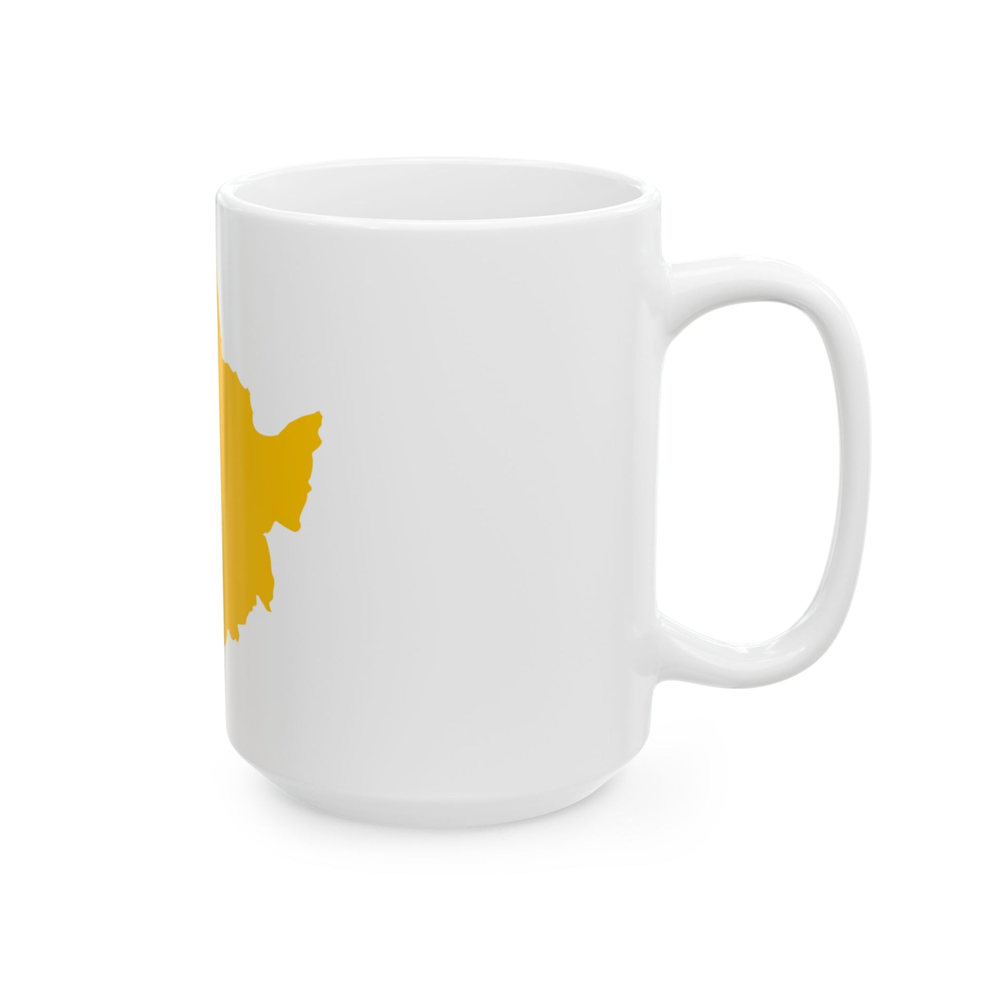 Flag map of Manchukuo 1932-1945 (China) White Coffee Mug-Go Mug Yourself