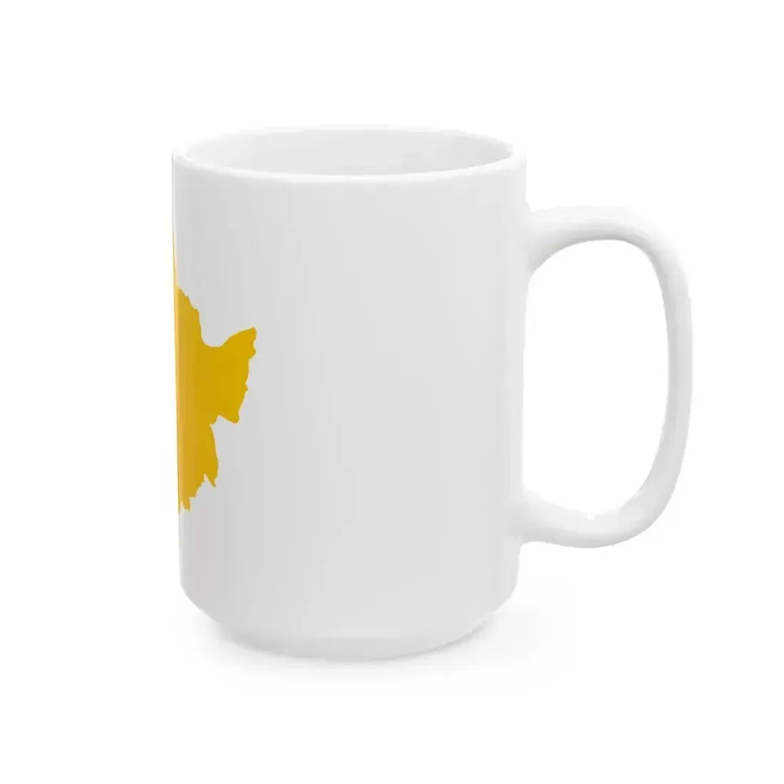 Flag map of Manchukuo 1932-1945 (China) White Coffee Mug - Go Mug Yourself