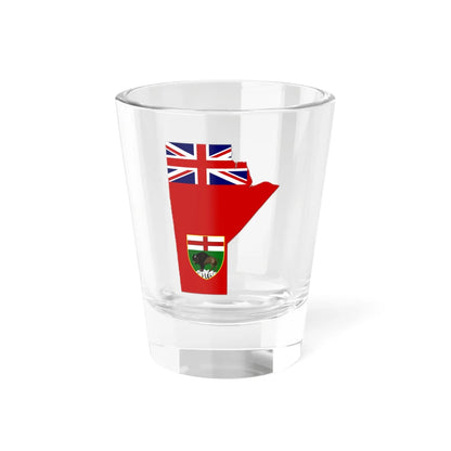 Flag-map of Manitoba (Canada) Shot Glass 1.5oz 1.5oz - Go Mug Yourself
