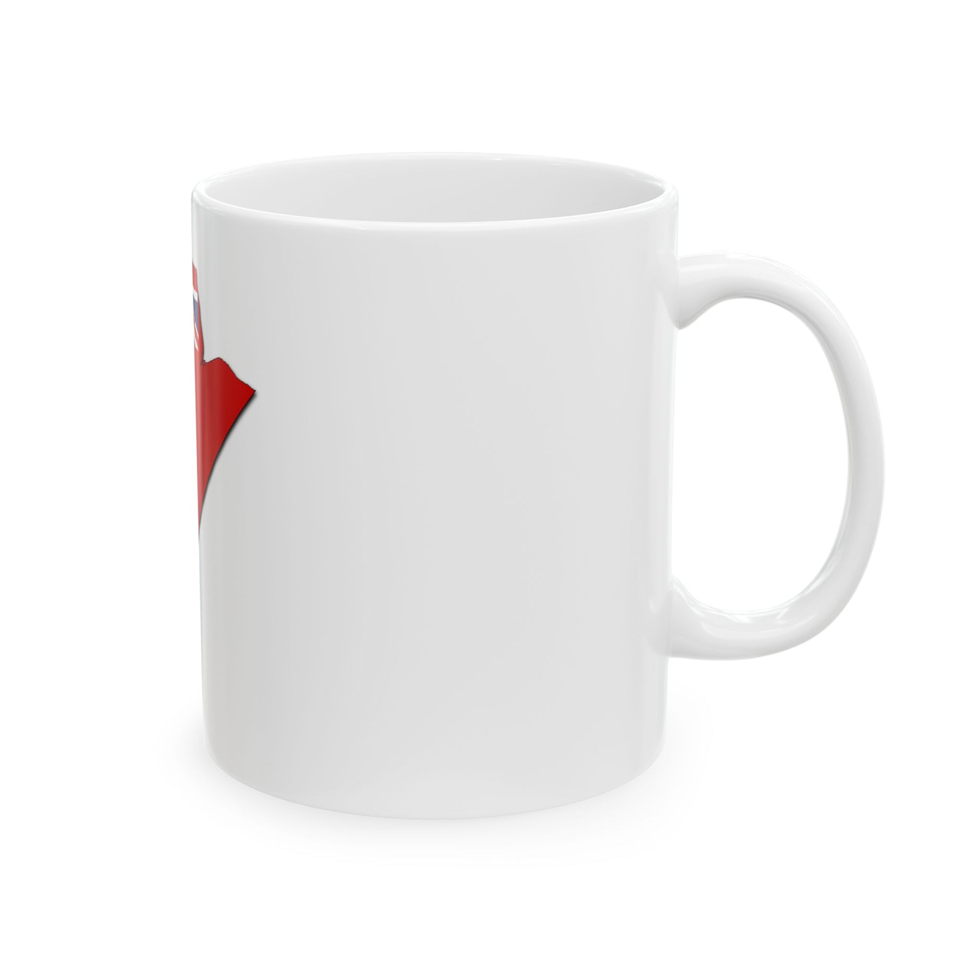 Flag-map of Manitoba (Canada) White Coffee Mug-Go Mug Yourself
