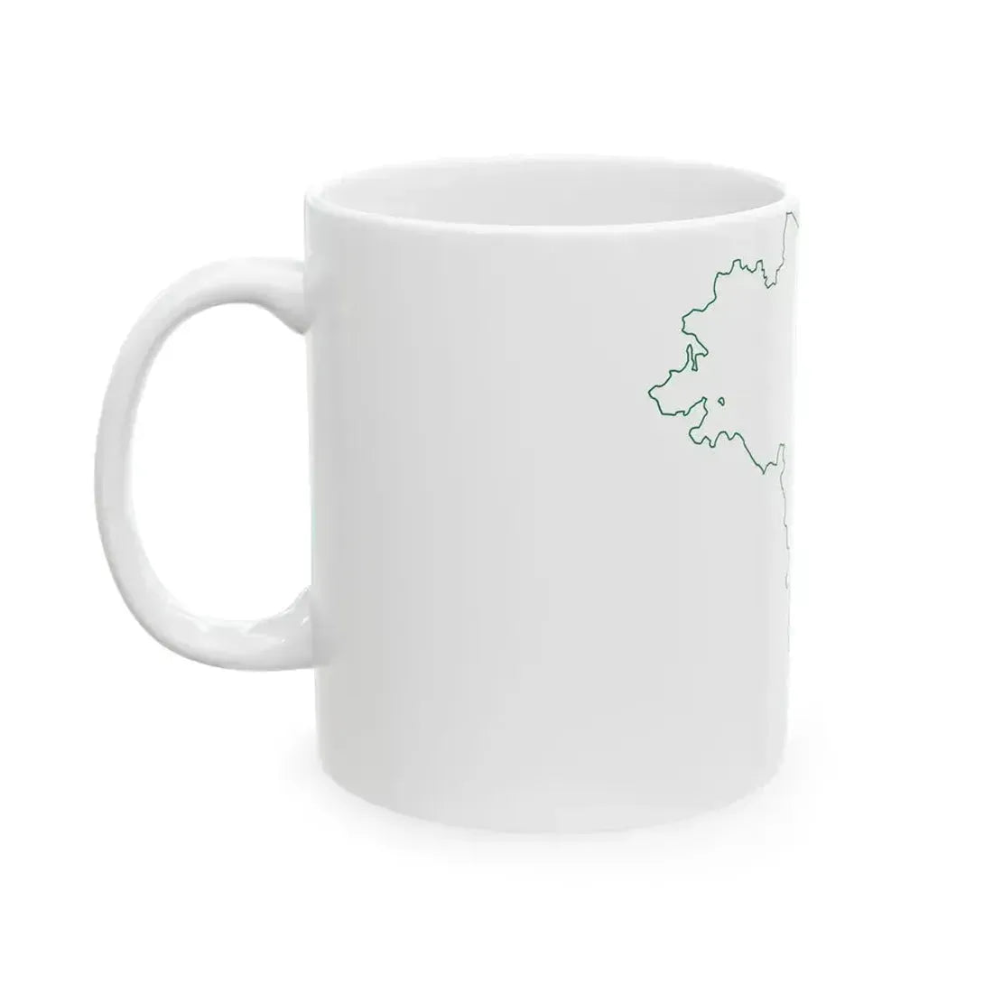 Flag map of Marche (Italy) White Coffee Mug - Go Mug Yourself