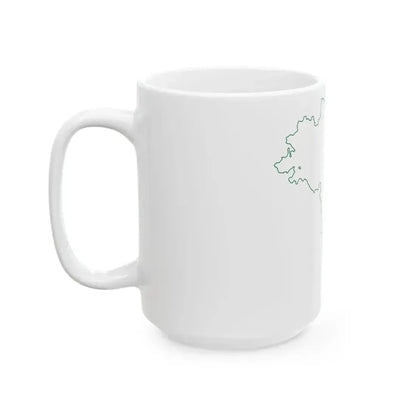 Flag map of Marche (Italy) White Coffee Mug - Go Mug Yourself