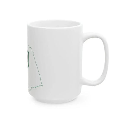 Flag map of Marche (Italy) White Coffee Mug - Go Mug Yourself