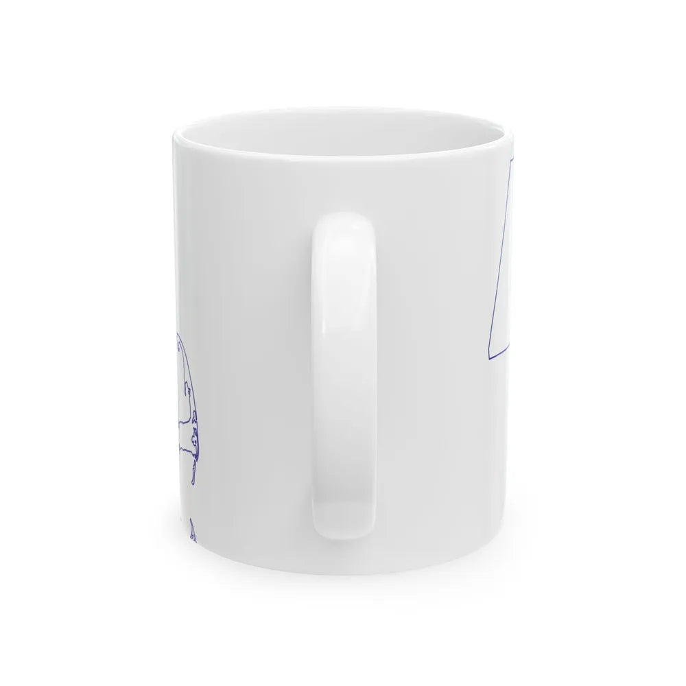 Flag-map of Massachusetts (United States) White Coffee Mug - Go Mug Yourself
