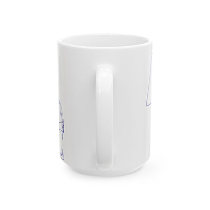 Flag-map of Massachusetts (United States) White Coffee Mug-Go Mug Yourself