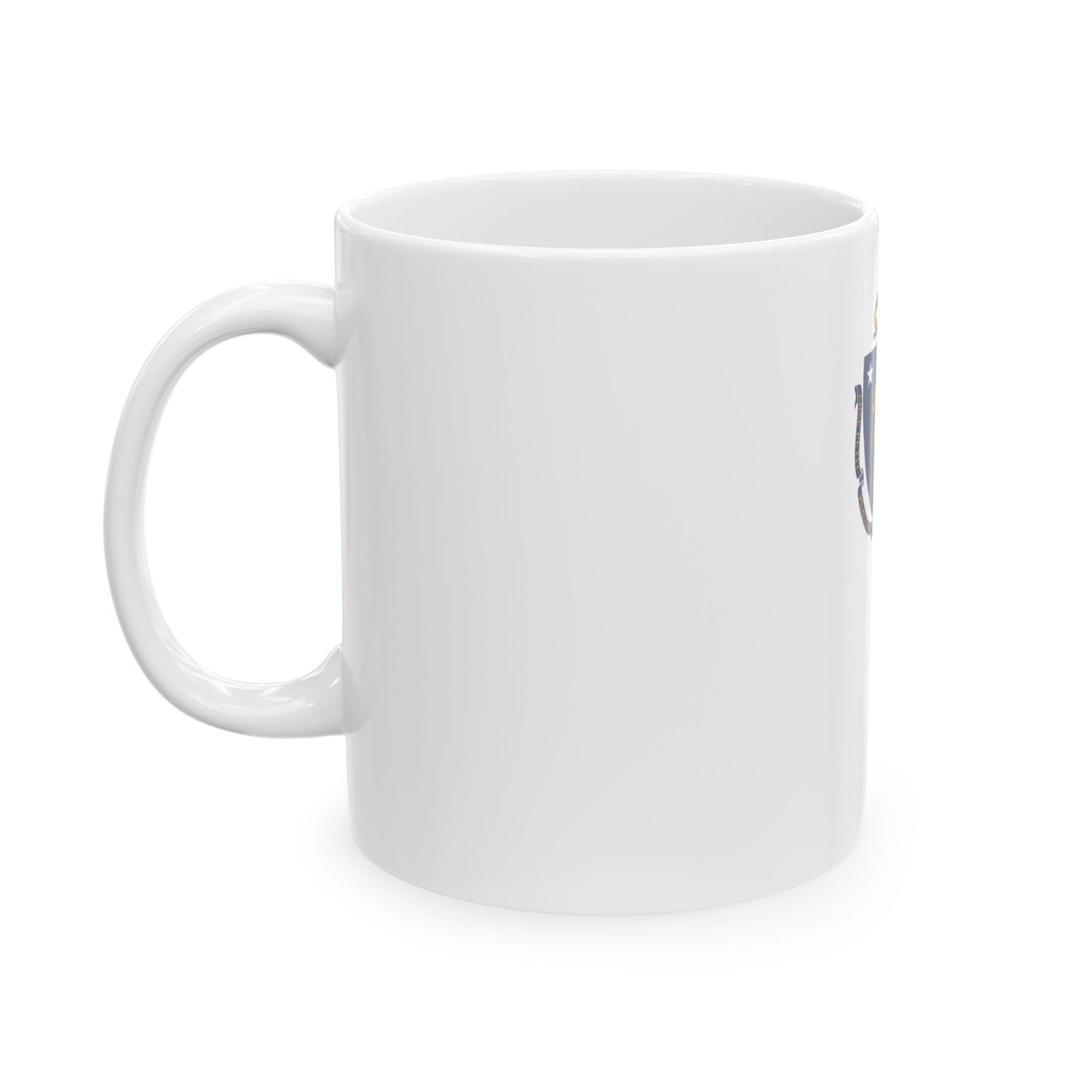 Flag-map of Massachusetts without outline (United States) White Coffee Mug-Go Mug Yourself