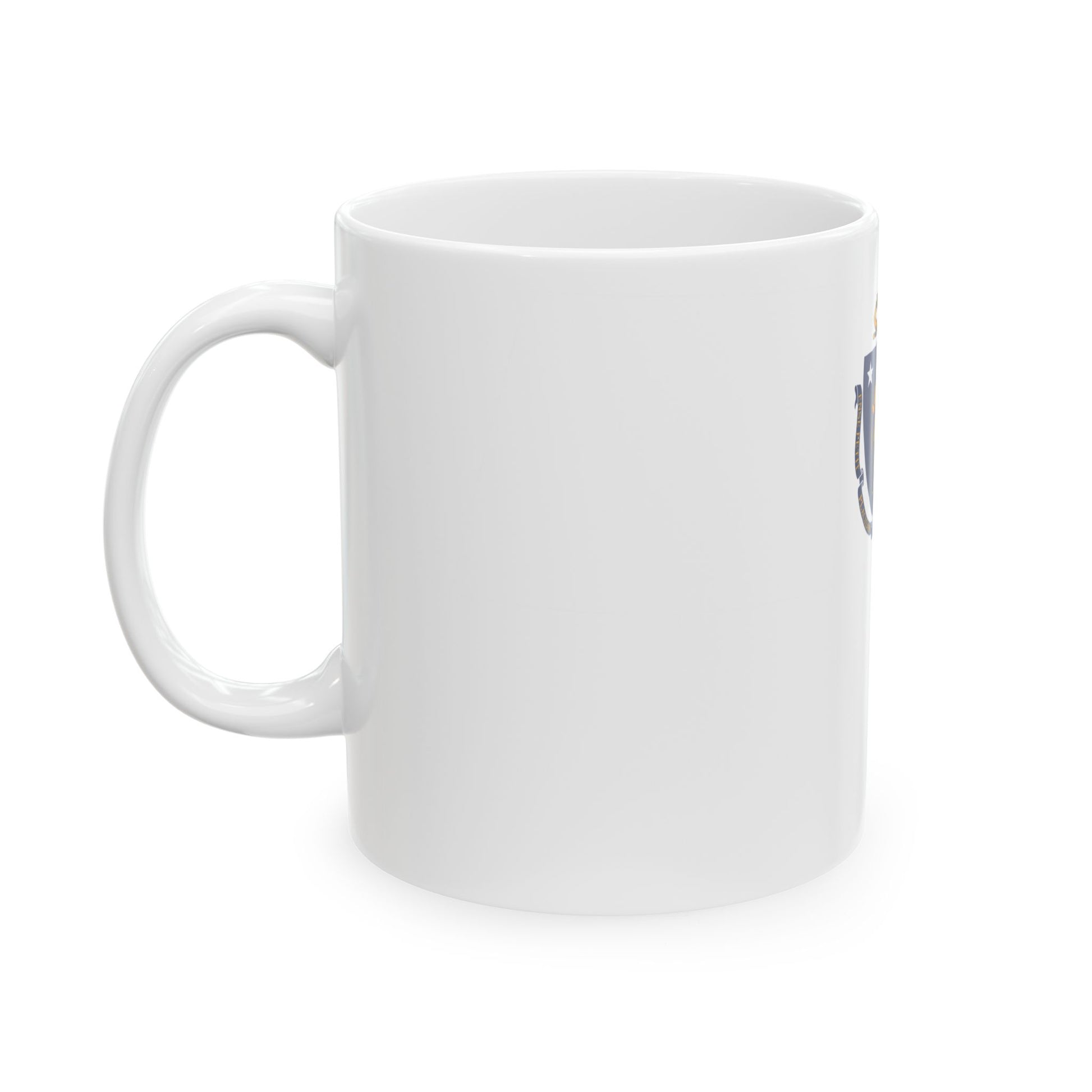 Flag-map of Massachusetts without outline (United States) White Coffee Mug-Go Mug Yourself