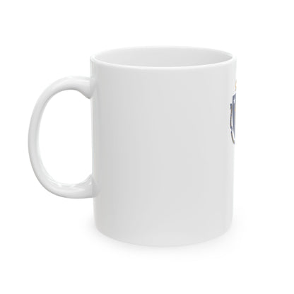 Flag-map of Massachusetts without outline (United States) White Coffee Mug-Go Mug Yourself