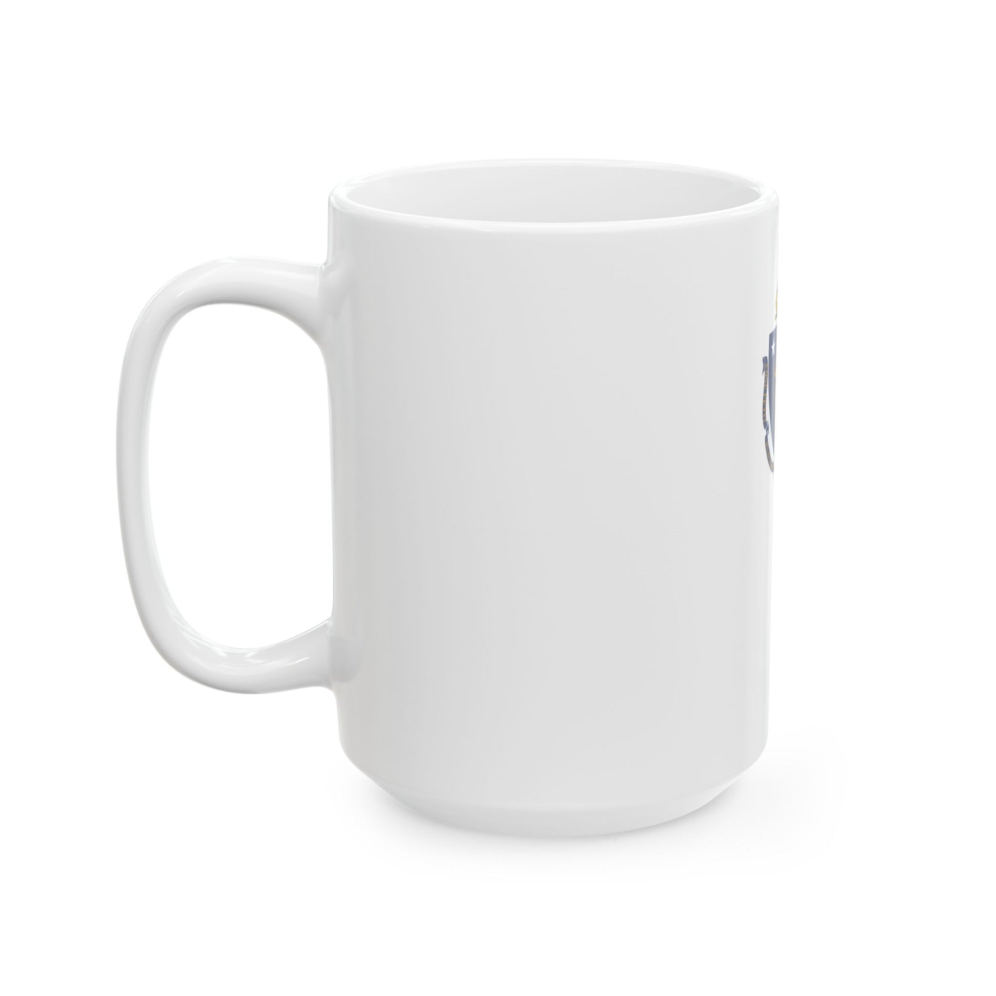 Flag-map of Massachusetts without outline (United States) White Coffee Mug-Go Mug Yourself