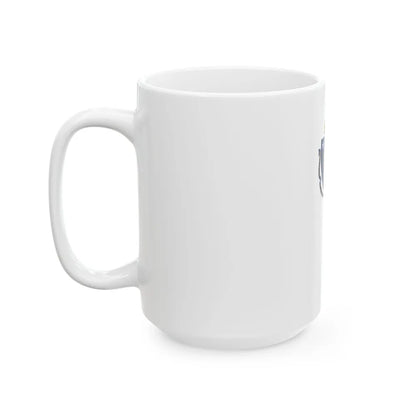 Flag-map of Massachusetts without outline (United States) White Coffee Mug - Go Mug Yourself