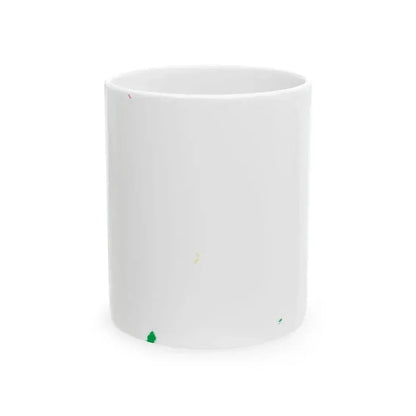 Flag map of Mauritius all (Mauritius) White Coffee Mug 11oz - Go Mug Yourself