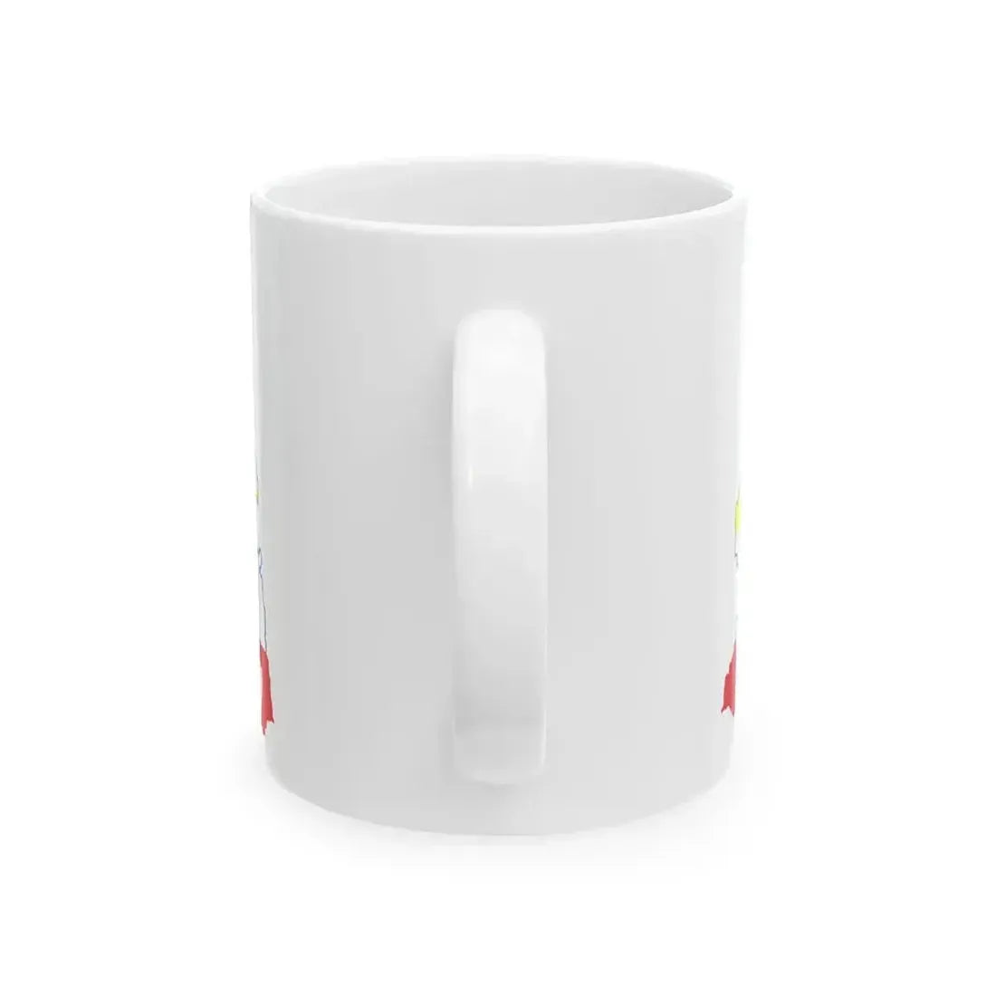 Flag map of MecklenburgVorpommern (Germany) White Coffee Mug - Go Mug Yourself