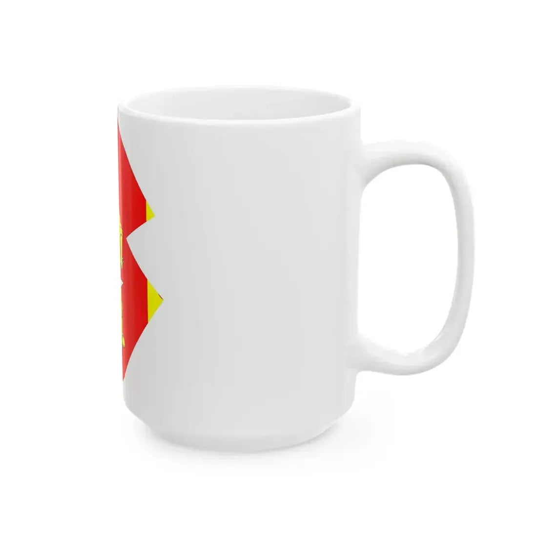 Flag-map of Melallostroy (Russia) White Coffee Mug - Go Mug Yourself