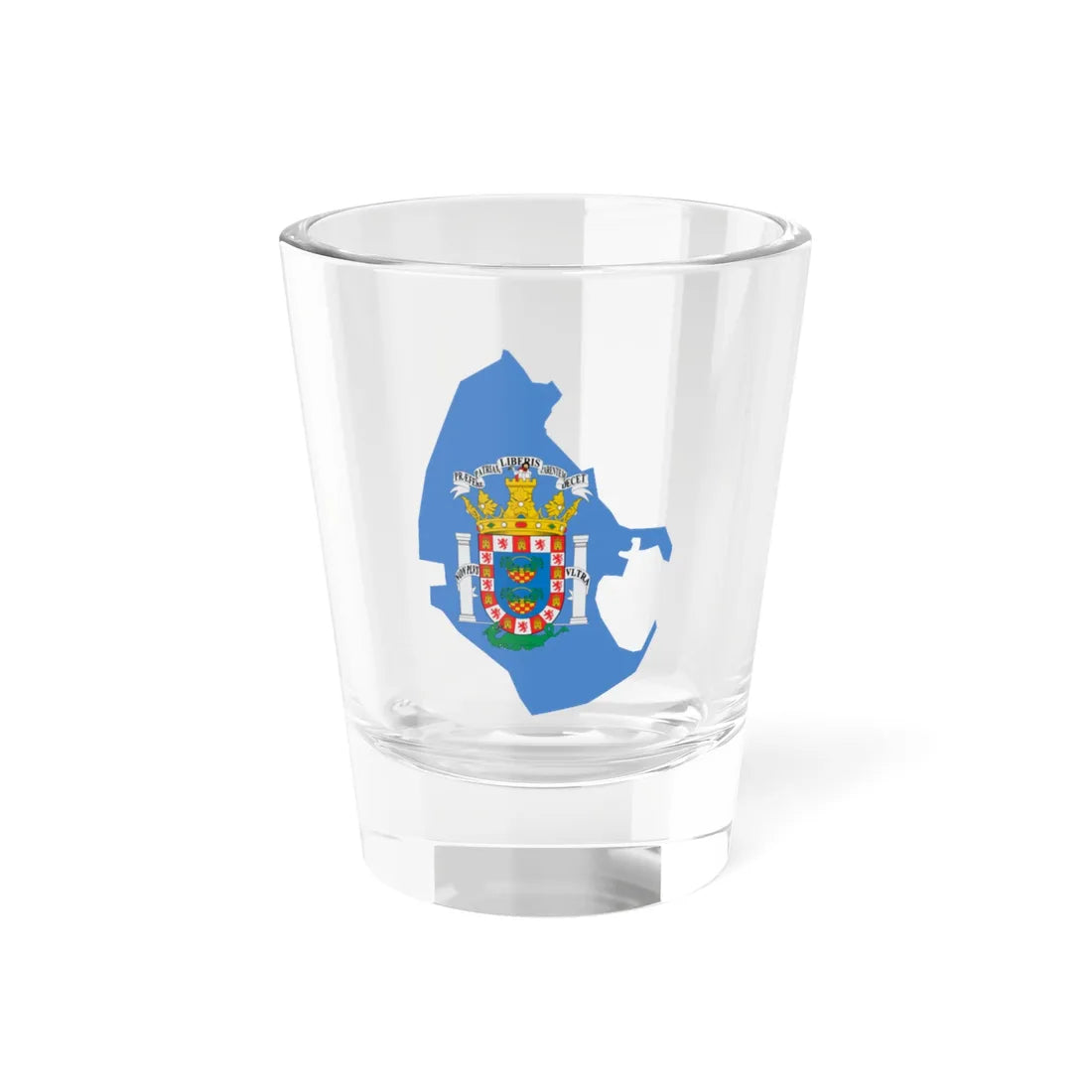 Flag-map of Melilla (Spain) Shot Glass 1.5oz 1.5oz - Go Mug Yourself