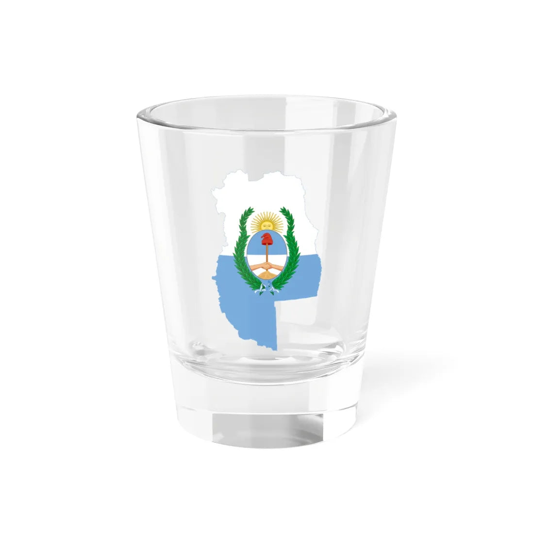 Flag-map of Mendoza Province (Argentina) Shot Glass 1.5oz 1.5oz - Go Mug Yourself