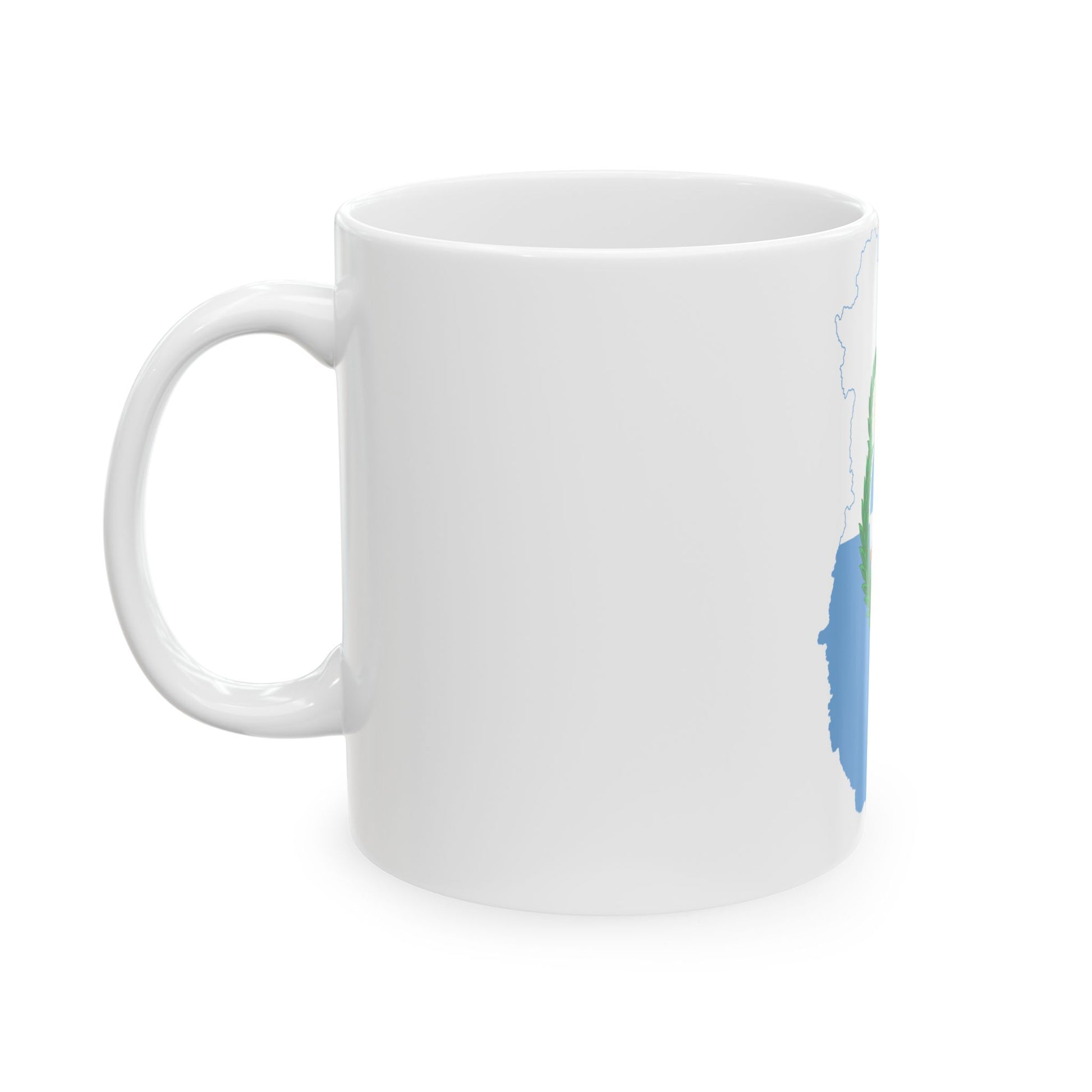 Flag-map of Mendoza Province (Argentina) White Coffee Mug-Go Mug Yourself