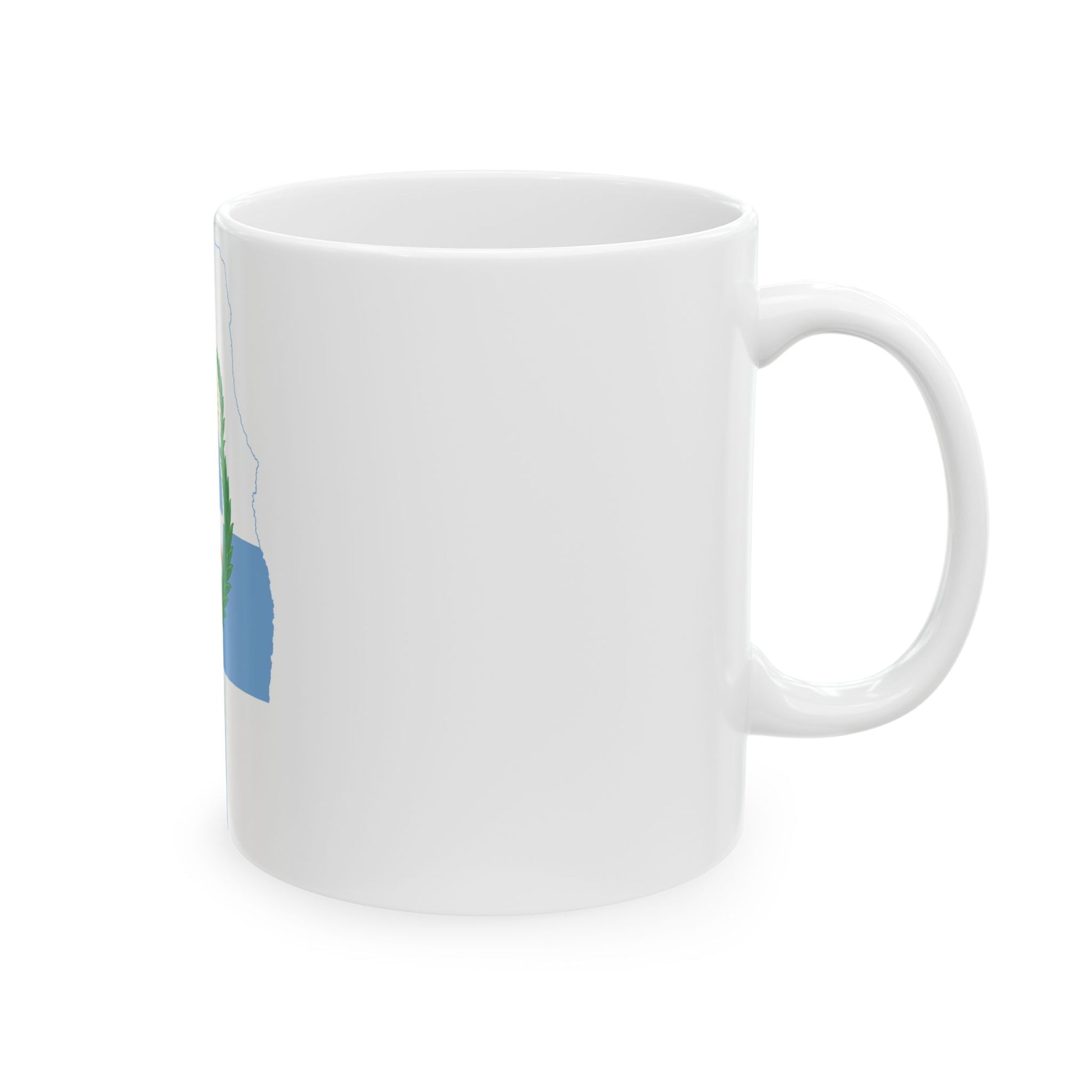 Flag-map of Mendoza Province (Argentina) White Coffee Mug-Go Mug Yourself