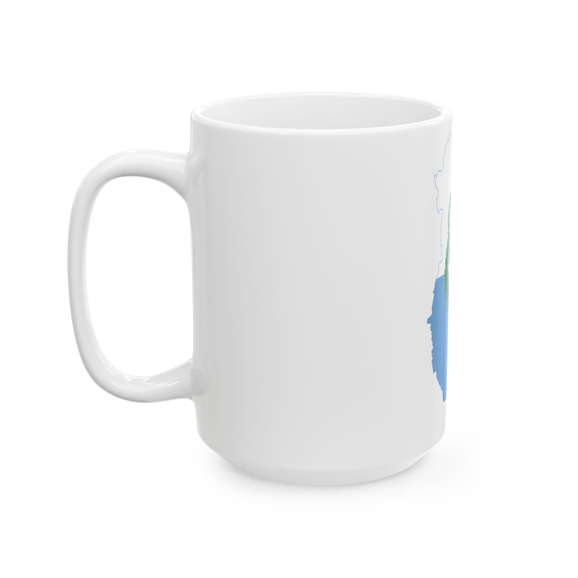 Flag-map of Mendoza Province (Argentina) White Coffee Mug-Go Mug Yourself