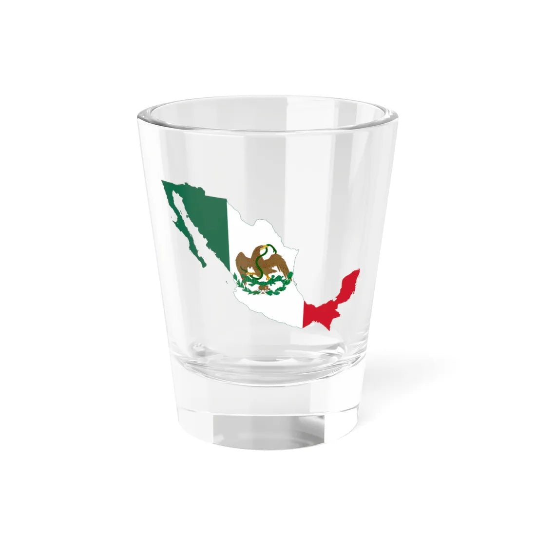 Flag-map of Mexico 1848-1853 (Mexico) Shot Glass 1.5oz 1.5oz - Go Mug Yourself