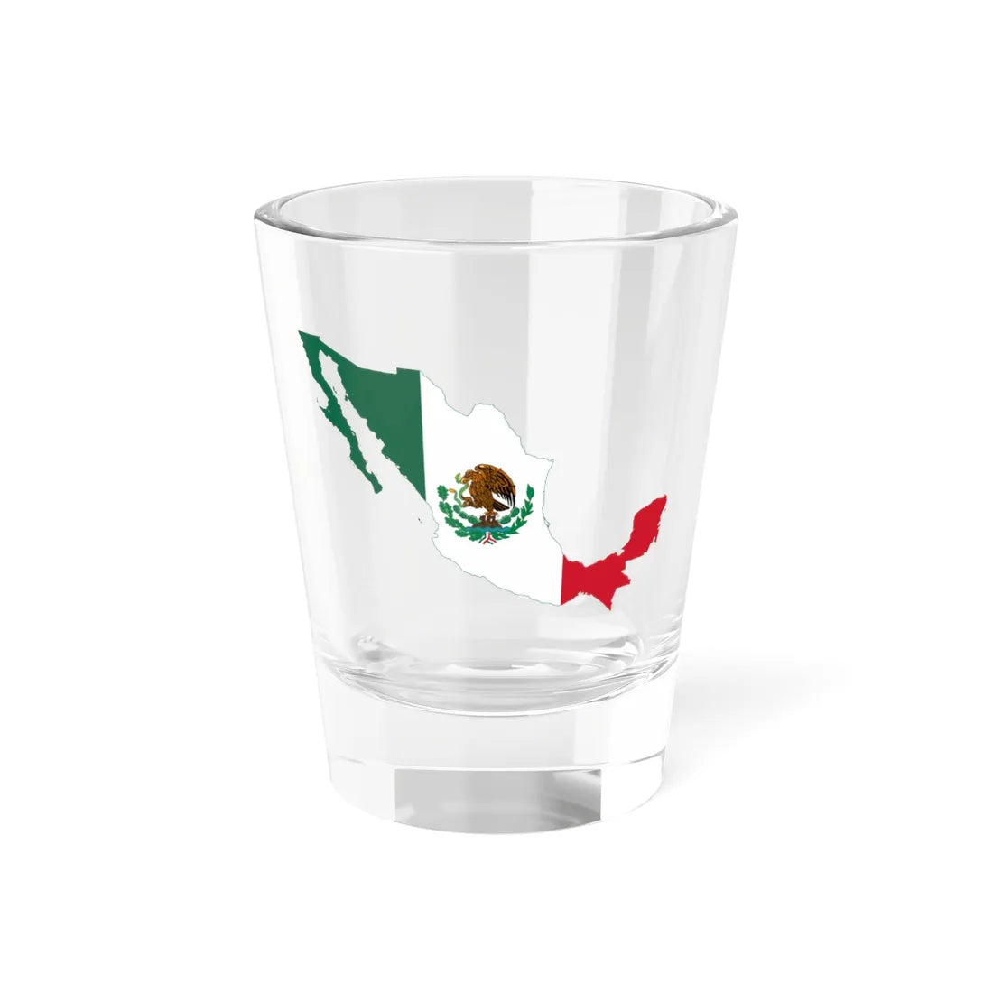 Flag-map of Mexico 1916-1934 (Mexico) Shot Glass 1.5oz 1.5oz - Go Mug Yourself