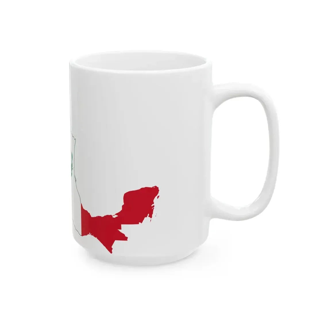 Flag-map of Mexico 1916-1934 (Mexico) White Coffee Mug - Go Mug Yourself