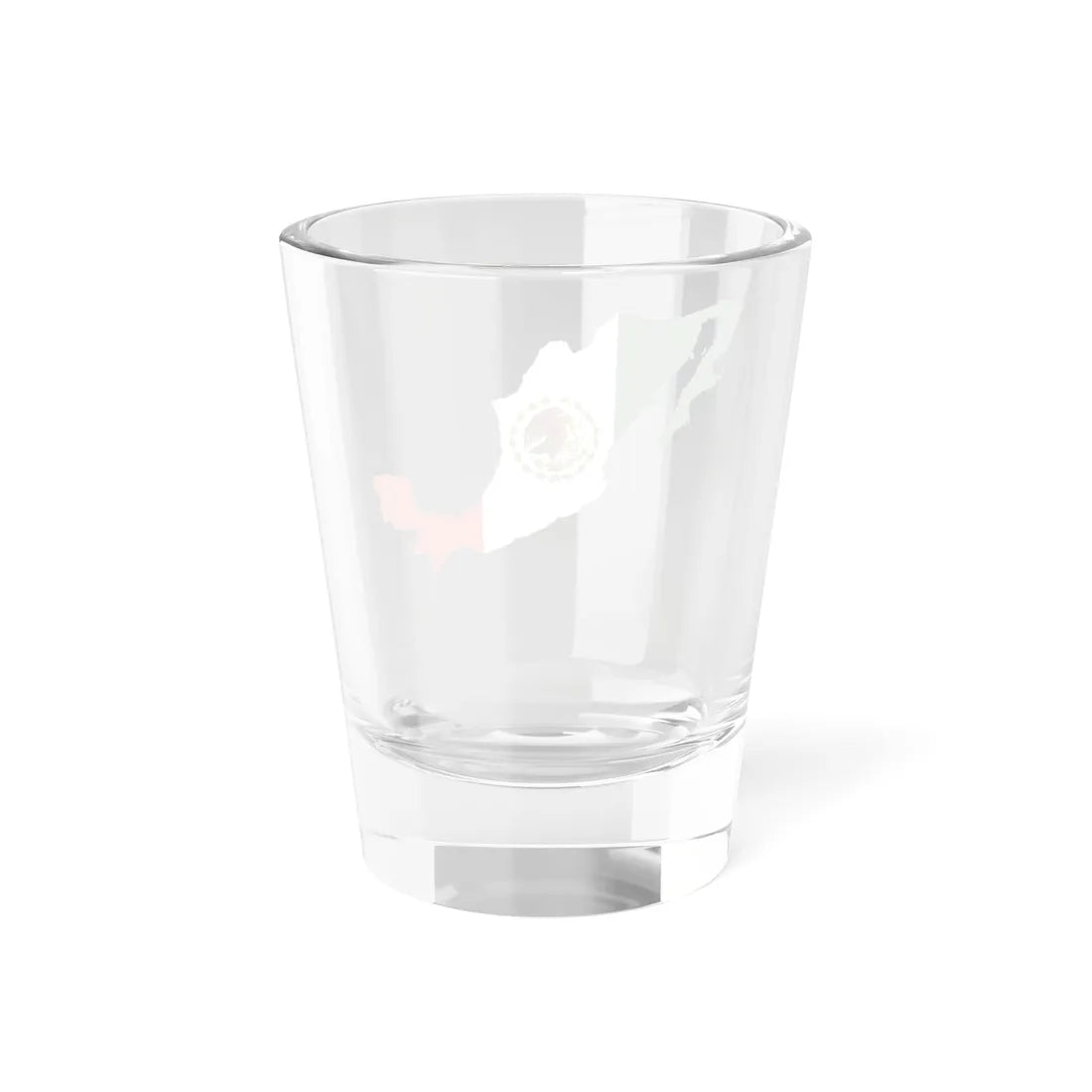 Flag-map of Mexico 1934-1968 (Mexico) Shot Glass 1.5oz - Go Mug Yourself