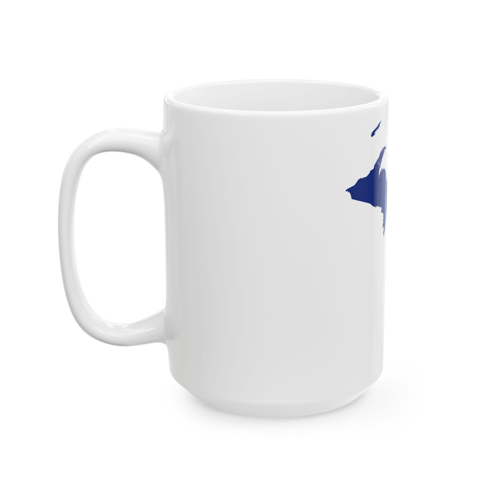 Flag map of Michigan (United States) White Coffee Mug-Go Mug Yourself