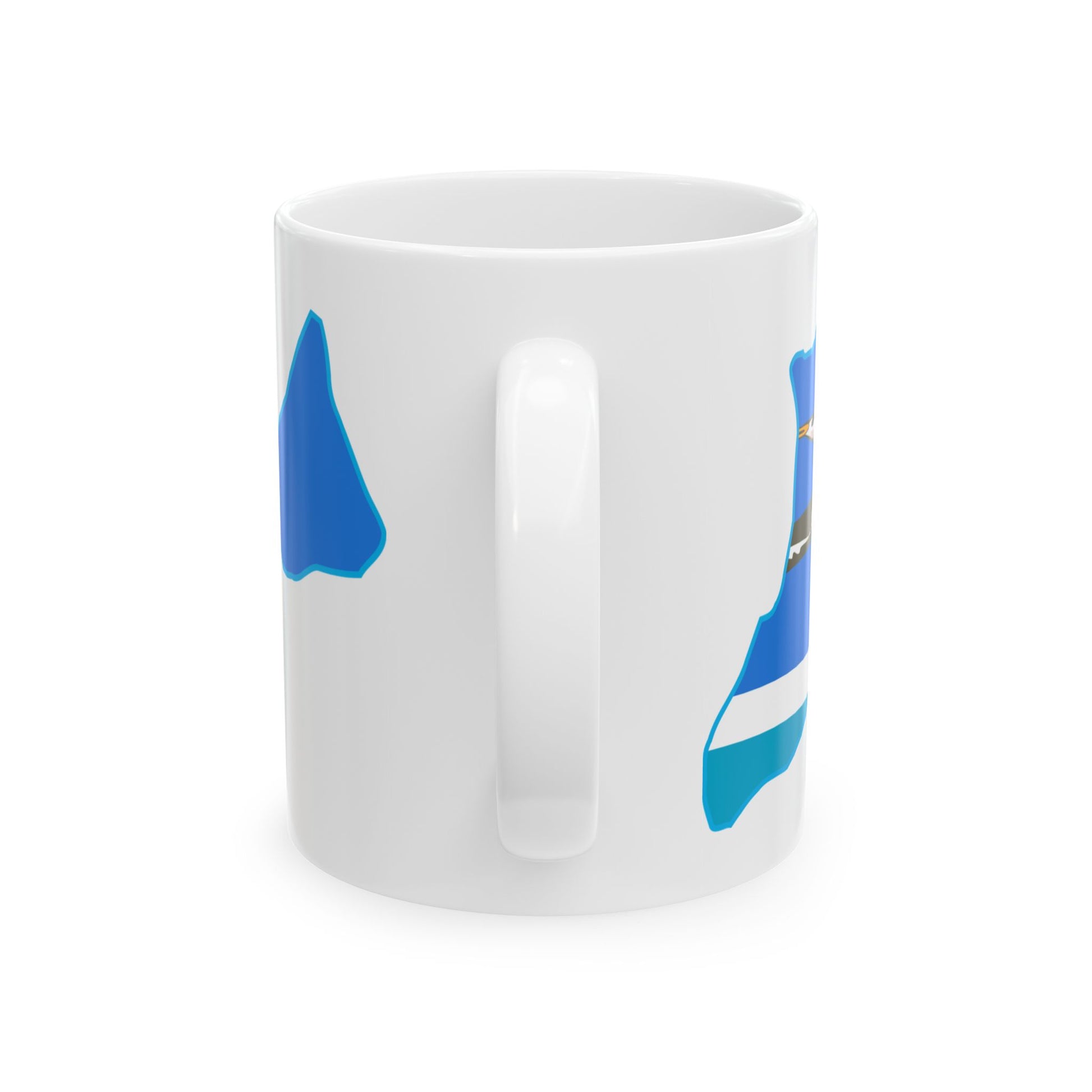 Flag map of Midway Atoll (United States) White Coffee Mug-Go Mug Yourself
